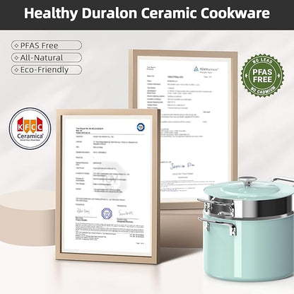 Nuwave Lux 13pc Forged Lightweight Cookware Set PFAS Free, Healthy G10 Duralon - Image 8