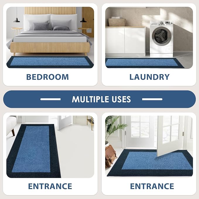 Machine Washable Kitchen Rug 24" x 70", Non Slip Kitchen Mat - Image 4