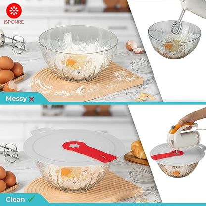 12 Inches Silicone Hand Mixer Splatter Guard, Compatible - Image 5