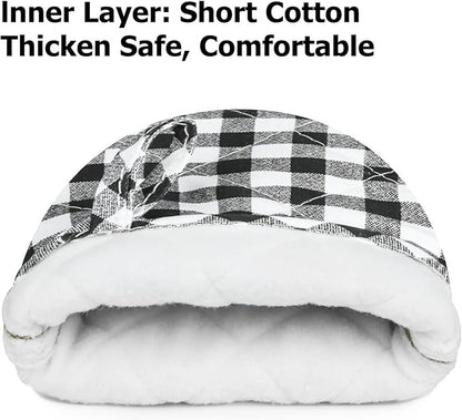Short Oven Mitts, Heat Resistant 500°F, Silicone Grip Kitchen Gloves, Non-Slip - Image 4