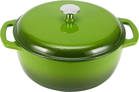 Amazon Basics Enameled Cast Iron Dutch Oven Pot by AmazonBasics