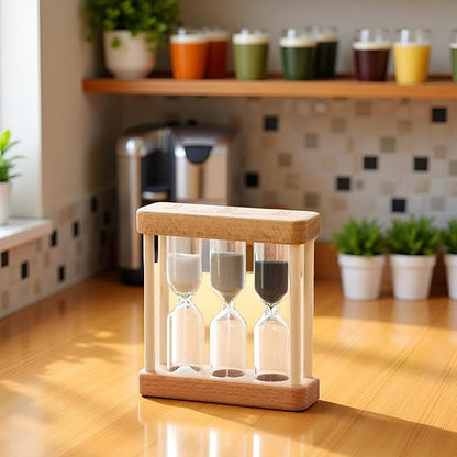 Creative 1/3/5 Minute Wooden Sand Glass Hourglass Timer Clock Home Decor - Image 3