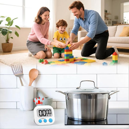 Timer for Kids Teachers Digital Kitchen Timers for Cooking Large Magnetic - Image 6