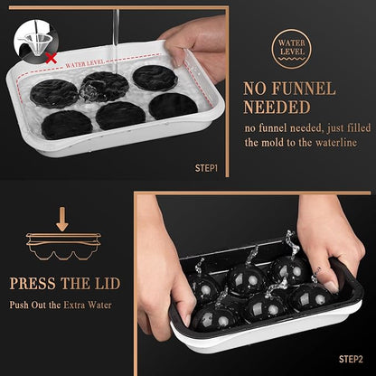 Round Ice Cube Mold with Lid - Image 3