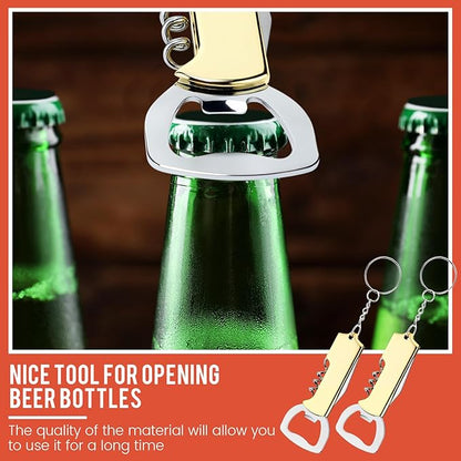 Ziliny 24 Pcs Bottle Opener Keychain Bulk Wine Bottle Beer Opener Keychain - Image 7