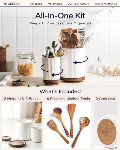 getstar Large Rotating Utensil Holder - Image 3