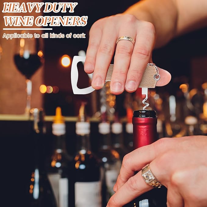 Ziliny 24 Pcs Bottle Opener Keychain Bulk Wine Bottle Beer Opener Keychain - Image 4