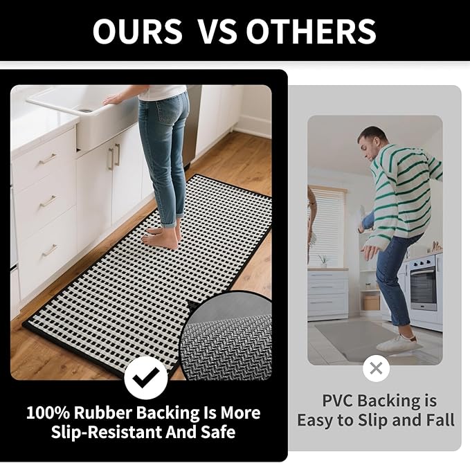 YDKGL Large Kitchen Runner Rugs Long Kitchen Mat Non Slip Washable, Super - Image 5