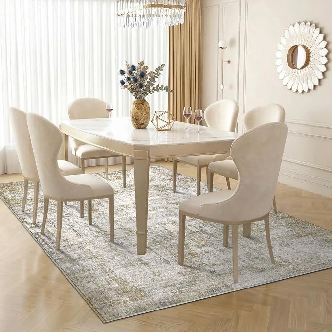 6x9 Area Rugs Washable Living Room Rug-No Slip Soft Carpets Modern Abstract - Image 3