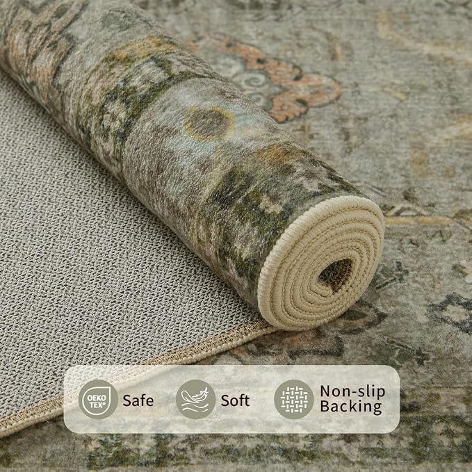 Rugxara Entryway Rug Door Mat, Washable Samll 2x3 Rug, Boho Front Door Mat - Image 4