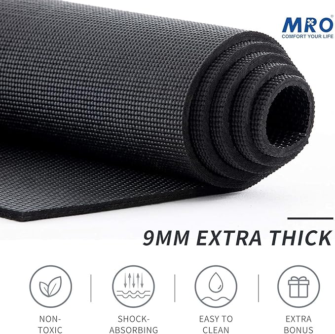 MRO Extra Large Yoga Mat, Soft for Women and Men Fitness, stretching - Image 2