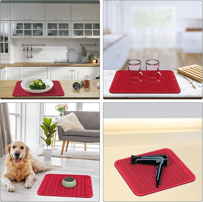 ZLR Silicone Dish Drying Mat 12" x 12" Square - Image 9