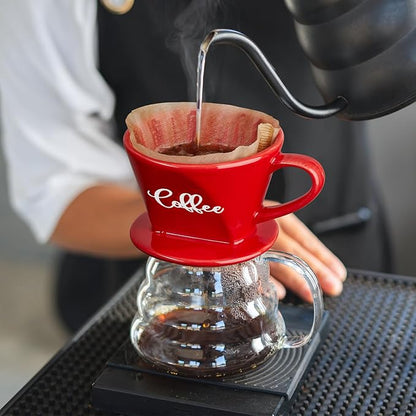 Pour Over Coffee Maker, Ceramic Pour Over Coffee Dripper, Manual Brew Maker - Image 7