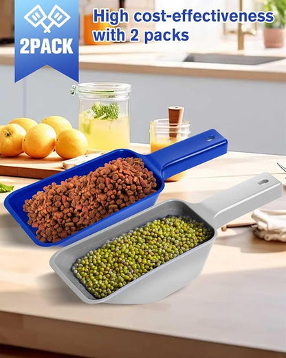 2 Cup Dog Food Scoop, Plastic Pet Food Scoop - Image 4