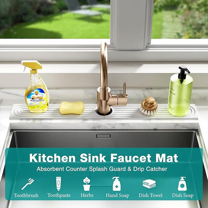 Stone Faucet Mat for Kitchen Sink - Image 6