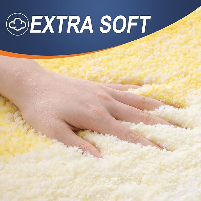 OLANLY Large Bathroom Rugs Mat 50x30, Extra Soft Absorbent Microfiber Bath Rugs - Image 3