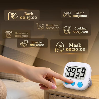 12 Pack Digital Kitchen Timer Small Classroom Timers - Image 2