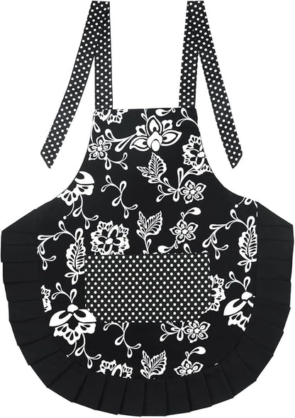 G2PLUS Vintage Floral Kitchen Apron - Image 4