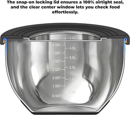 KITEISCAT Stainless Steel Mixing Bowls - Image 5