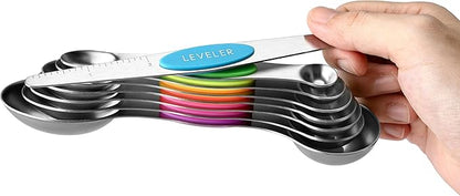 Spring Chef Stainless Steel Magnetic Measuring Spoons Set of 8 - Image 8