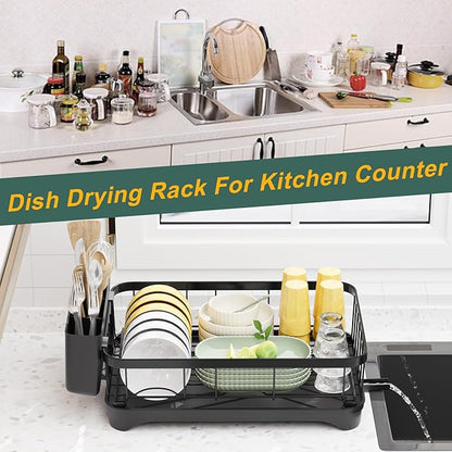 LIYI Dish Drying Rack, Adjustable Spout Design, Kitchen Dish Racks, Made of - Image 6