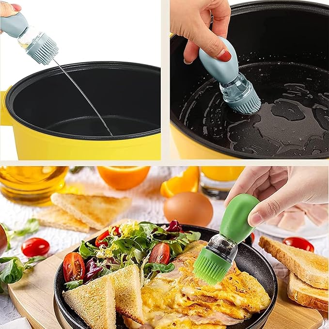 Oil Dispenser Bottle with Silicone Brush, 200ML 2 in 1 Silicone Dropper - Image 8