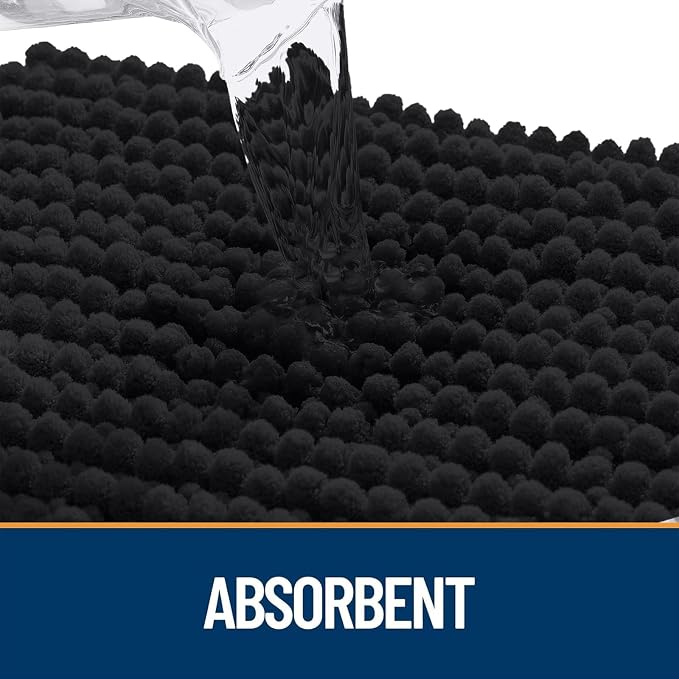 OLANLY Dog Door Mat for Muddy Paws 36x24, Ultra Absorbent Chenille Mud Doormat - Image 4