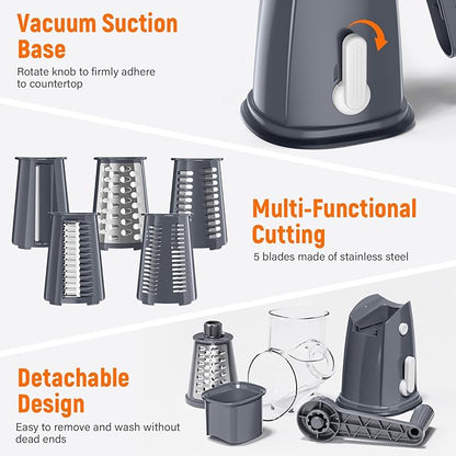Rotary Cheese Grater Hand Crank - Image 5