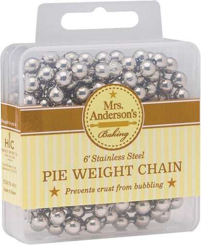 Mrs. Anderson's Baking Pie Weights | Stainless Steel Stoneware Beads by MrsAndersonsBaking