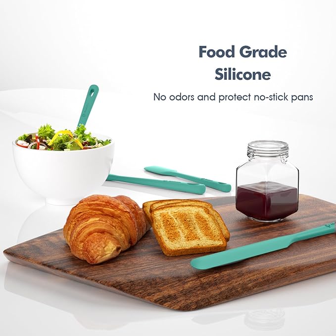 ChefAide 5 Pieces Silicone Spatula Set, Food Grade Rubber Spatula, Upgrade - Image 5