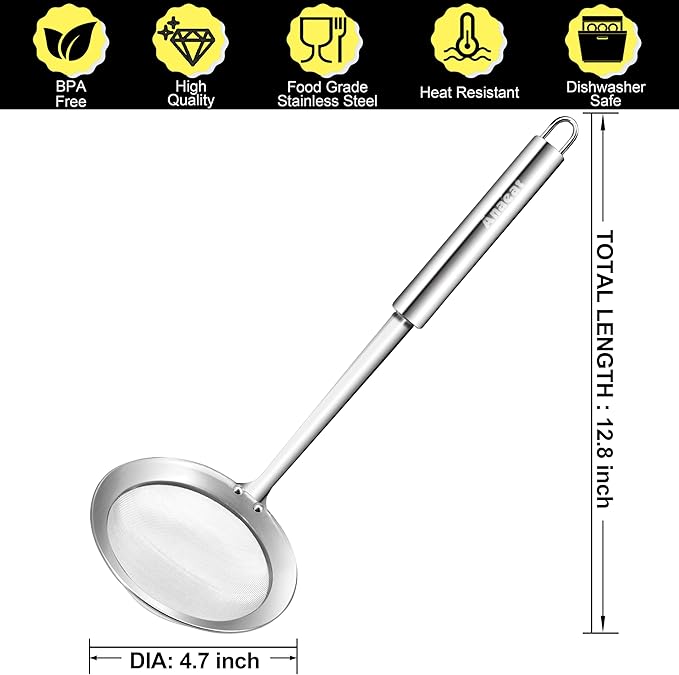Anaeat 4.7" Stainless Steel Fat Skimmer Spoon - Image 6