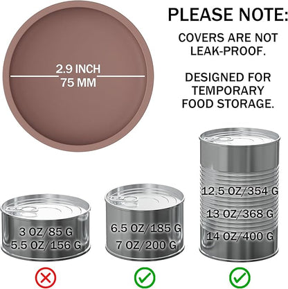 OHMO 2 Pack Pet Food Can Lids, BPA Free Silicone Covers - Image 2