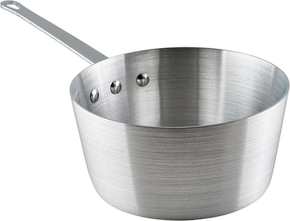 Winco Heavy-Duty Aluminum Tapered Sauce Pan, 3.75 Quart by Winco