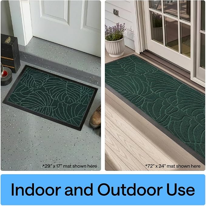 GORILLA GRIP 100% Waterproof All-Season WeatherMAX Doormat, US Designed Natural - Image 9