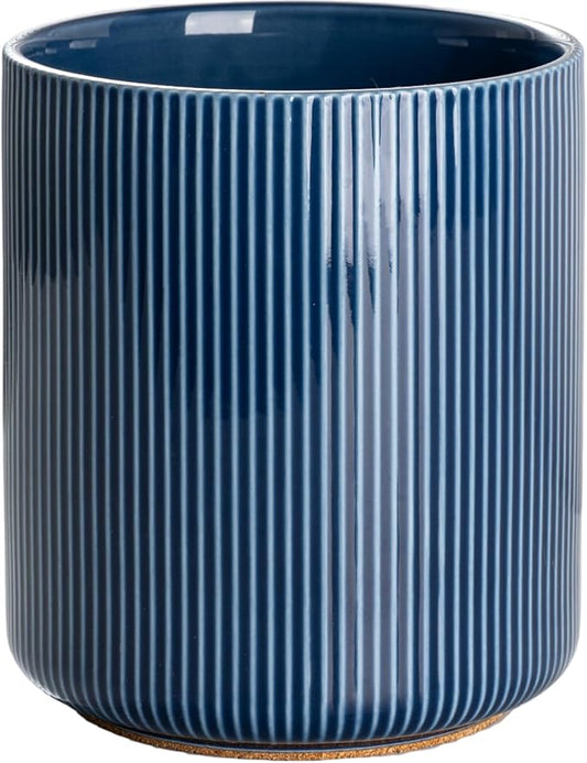 getstar Large Utensil Holder for Kitchen Counter, 7.2" Vintage Ceramic Utensils by Getstar