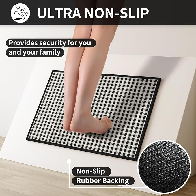 YDKGL Kitchen Mat Kitchen Rugs Sets of 2 PCS Non Slip Washable, Super Absorbent - Image 4