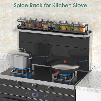 LUCYCAZ 2 Pack Wall Mounted Spice Rack - Image 9