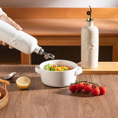 Sweejar Ceramic Olive Oil Dispenser Bottle - Image 2