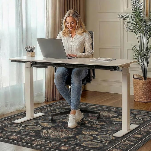 36"x60" Office Chair Mat for Hardwood Tile Floor, Under Desk Carpet Protector - Image 2