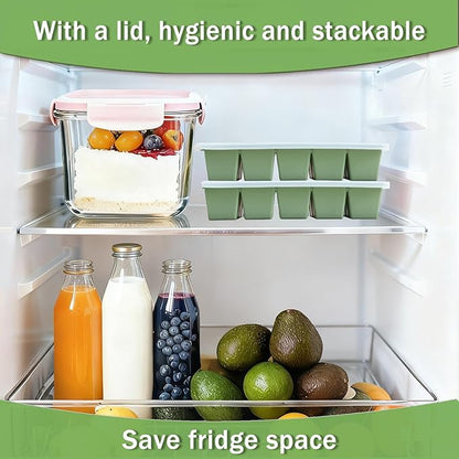 Ice Cube Trays for Freezer, 3 Pack Easy Release Slicone Ice Cube Tray - Image 4