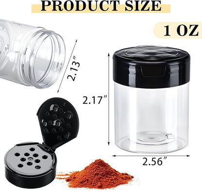Blushtier 24 Pack 1 oz Plastic Spice Jars - Image 3