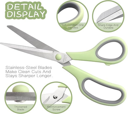 Scissors 8.5 Inch scissors all purpose Bulk Set of 3, Scissors - Image 3