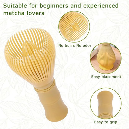 Matcha Whisk, Reusable Plastic Ceramic Matcha Whisk Easy to Clean Stirring Tool - Image 3