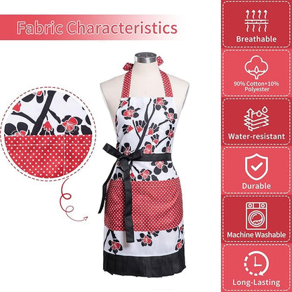 Lovely Flower Pattern Retro Aprons - Image 8
