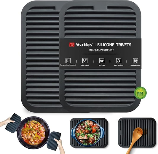 Walfos Trivets for Hot Dishes, Hot Pads for Kitchen Hot Pots and Pans, Heat by Walfos