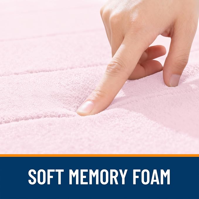 OLANLY Memory Foam Bath Mat 32x20, Super Soft Absorbent Bathroom Rugs, Quick Dry - Image 5
