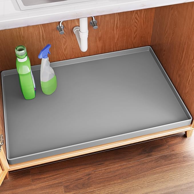FLATO Waterproof Under Sink Mat 34" x 22" Shelf Liner by Unknown