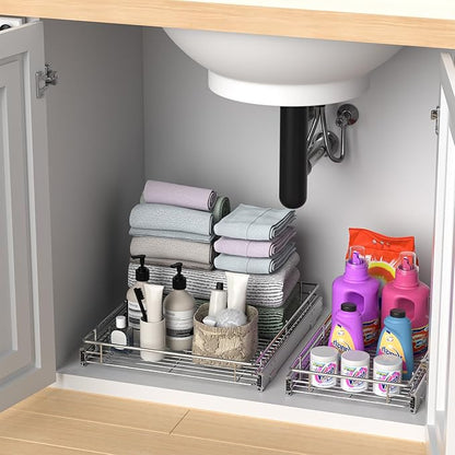 ZOINLIY Pull Out Cabinet Organizer, Versatile Slide Out Kitchen Organizers and - Image 5