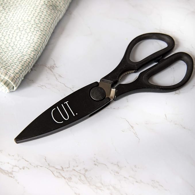 Rae Dunn Kitchen Scissors- Stainless Steel Kitchen Shears, Cooking Scissors - Image 2