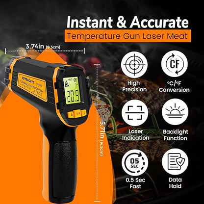 Infrared Thermometer Digital Temperature Gun Laser Meat Thermometer - Image 2